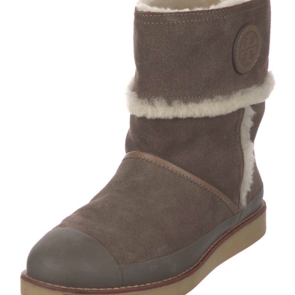 Tory Burch Brown Suede Winter Boots - Picture 8 of 10